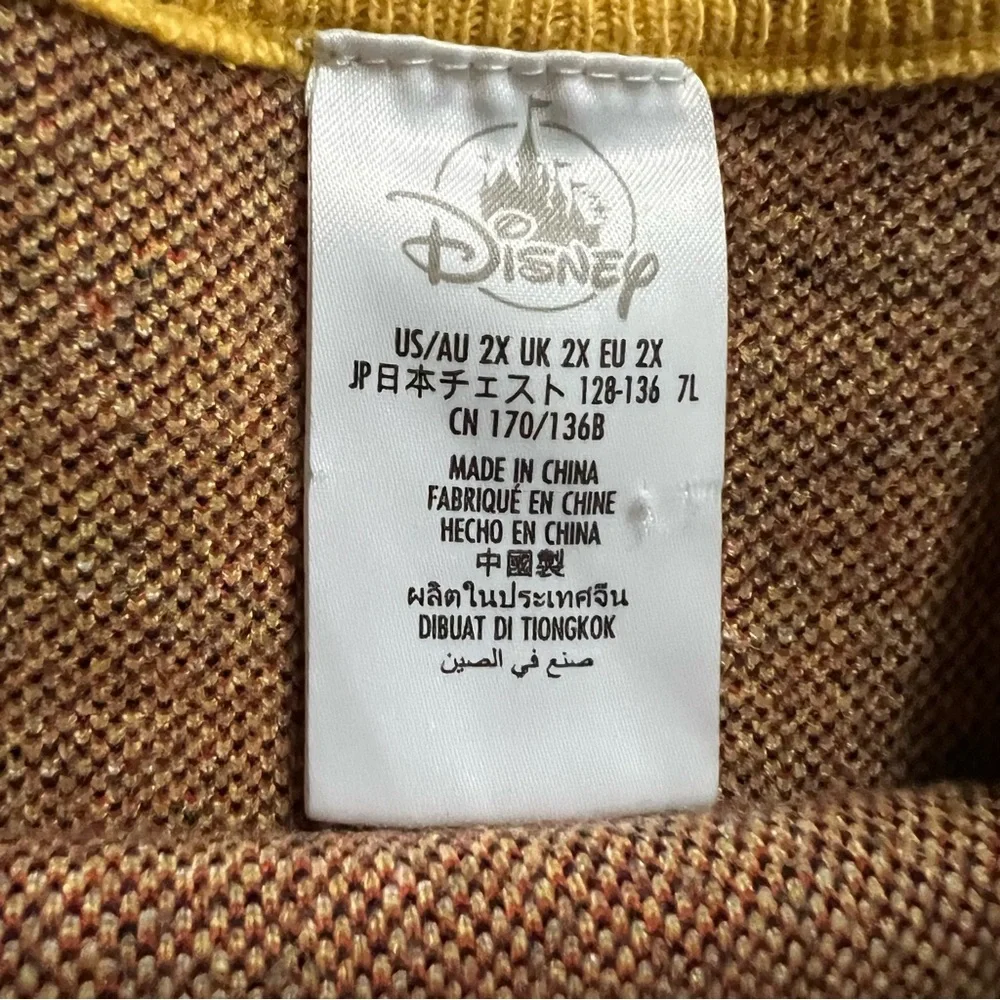 Disney size 2X yellow Mickey Mouse sweater